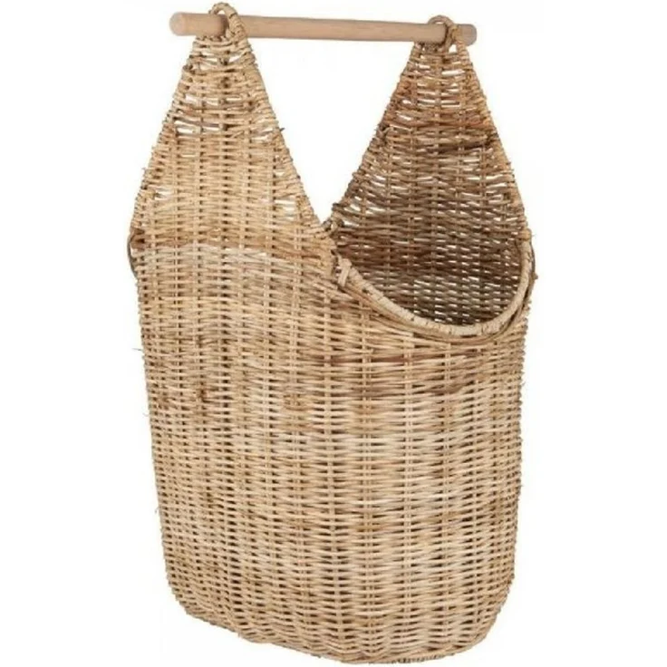 Ib Laursen Toilettenpapierhalter WC Rollenhalter Korb Rattan Natur Grau 3756-18 – Bild 4