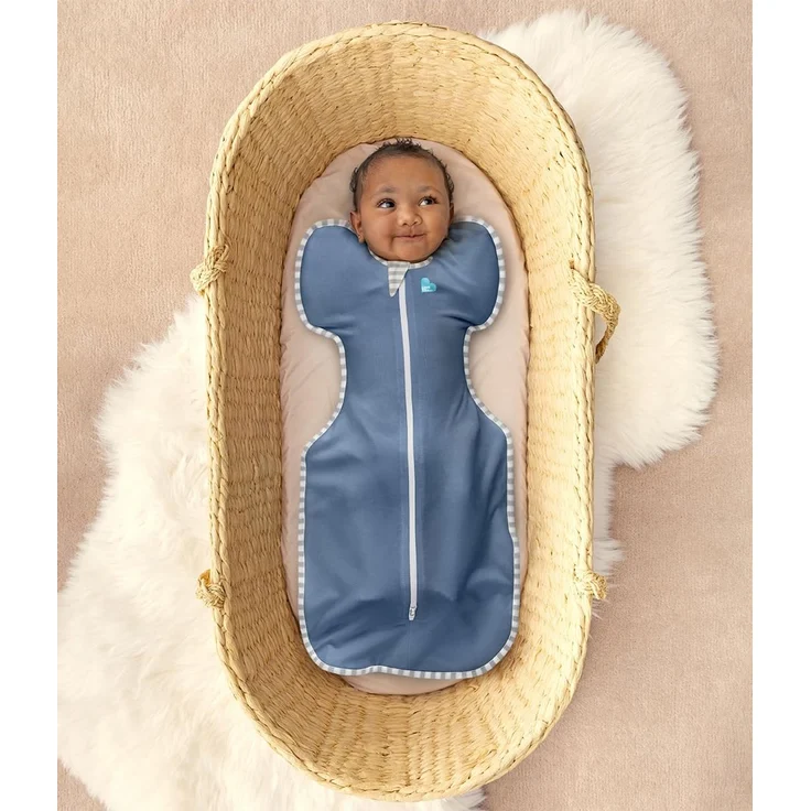 Love To Dream Unisex-Baby Swaddle Up Pucktuch, Denim, Newborn (2.2-3.8kg) – Bild 2