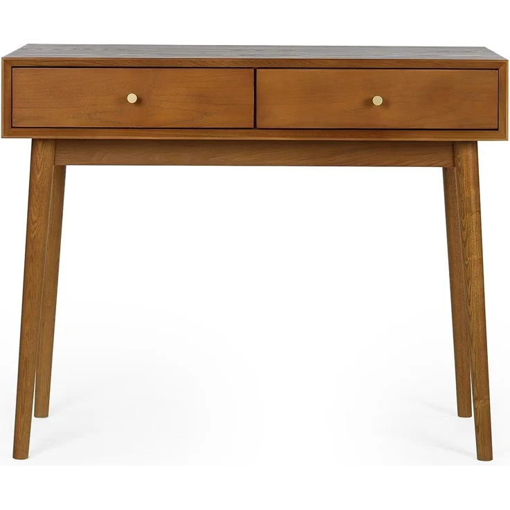 Julian Bowen Lowry Schreibtisch mit 2 Schubladen, Holz, Kirschesche, 80 x 100 x 45 cm – Bild 5