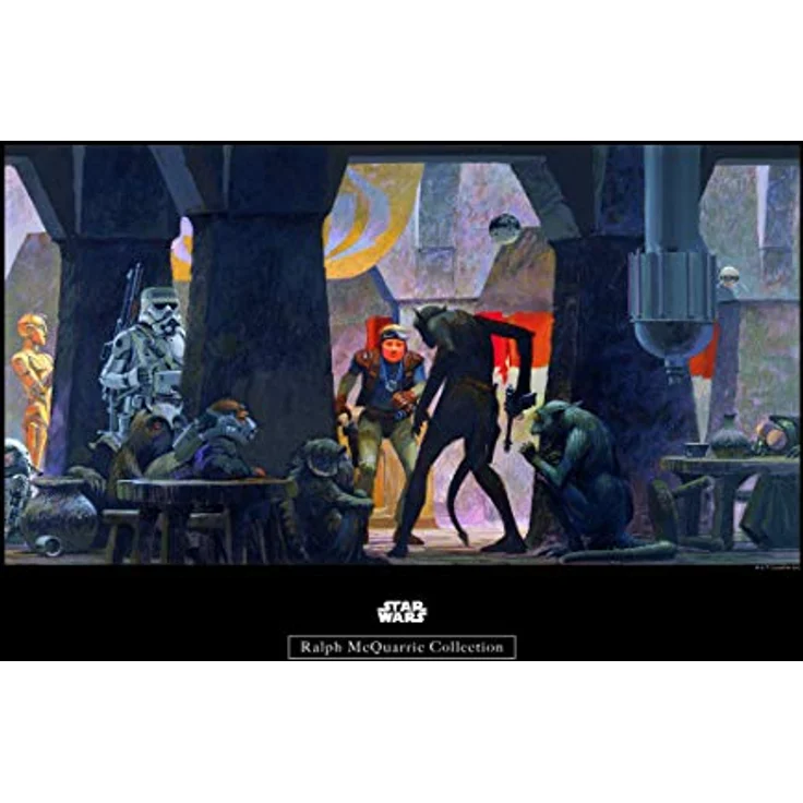 Komar Wandbild Star Wars Classic RMQ Mos Eisley Streets, Kunstdruck 50x40 cm, hochwertiger Druck auf seidenmattem Fotopapier, ohne Rahmen – Bild 1