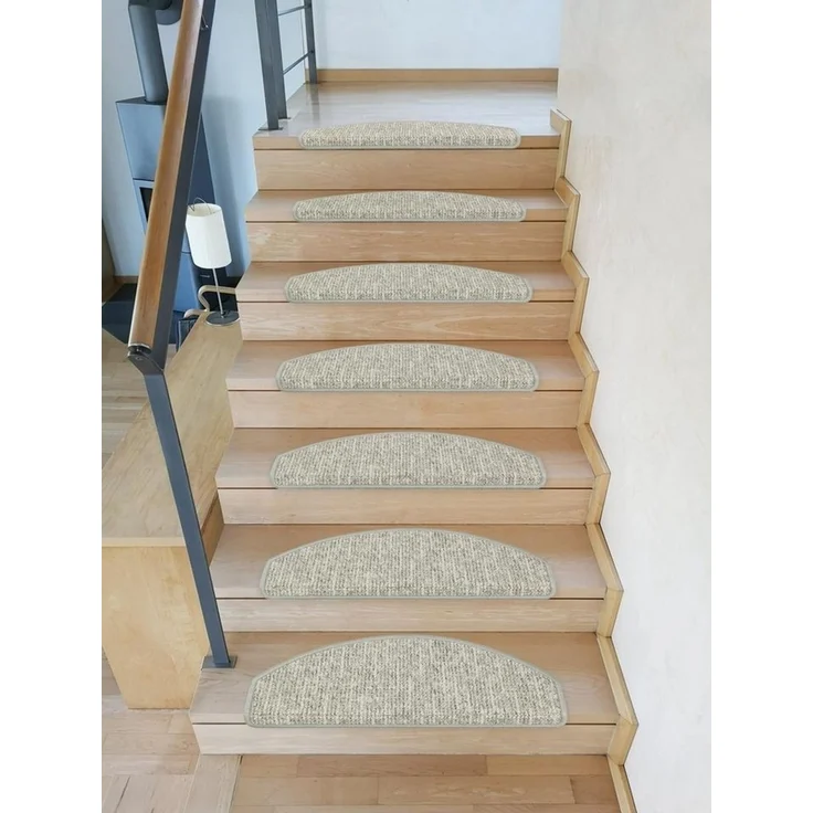 Metzker® Stufenmatte Stufenmatte Altona Halbrund Einzeln und SparSets, halbrund, Höhe: 8 mm, 15 Stück im Set - Hellgrau – Bild 3