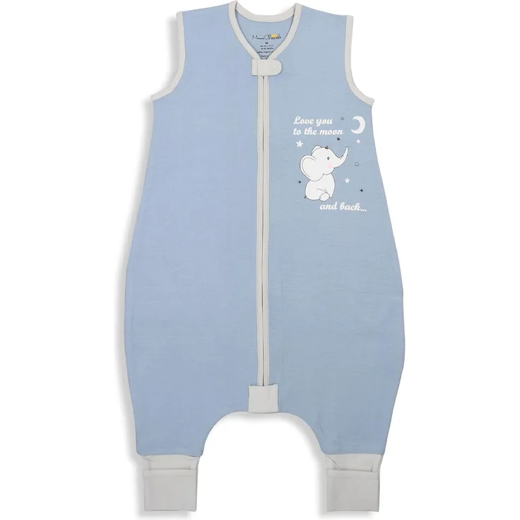 Baby Schlafsack mit Füßen Bio-Baumwolle 1.0 TOG Ganzjahres 1er-Pack