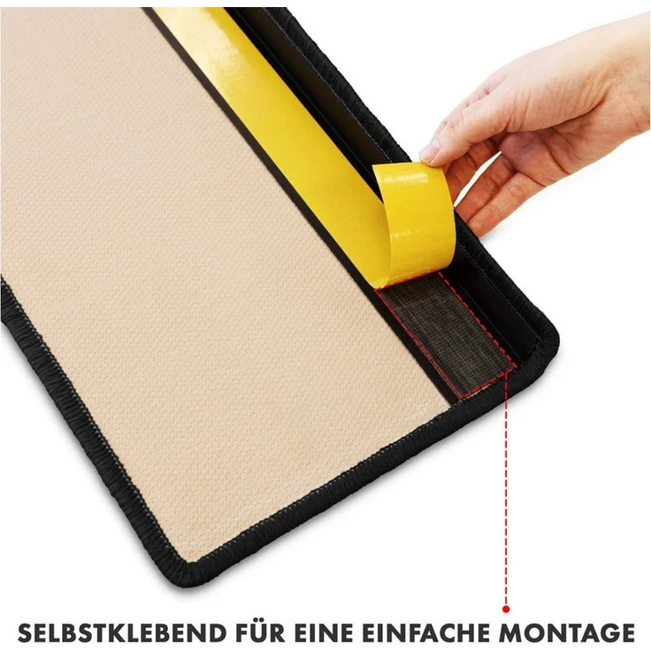 Floordirekt Stufenmatte Via Veneto, Erhältlich in vielen Farben & Größen, Treppenschutz, Halbrund, Höhe: 8,5 mm – Bild 3