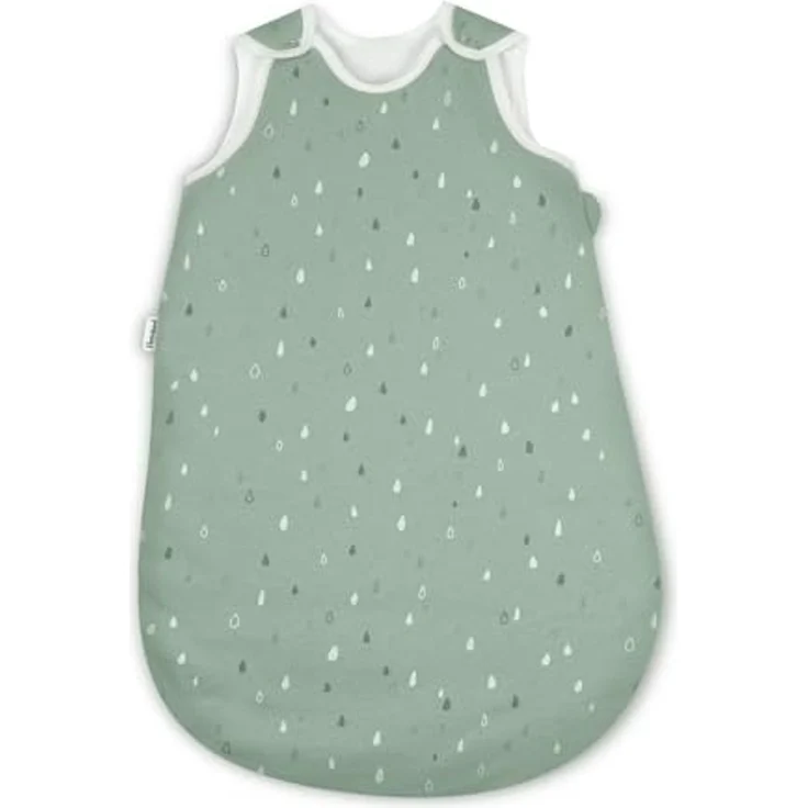 Ehrenkind® Baby Sommerschlafsack Rund | Bio-Baumwolle | Sommer Schlafsack Gr. 86/92 Jade Tropfen | Schlafsack Baby Schlafsack Kinder – Bild 1