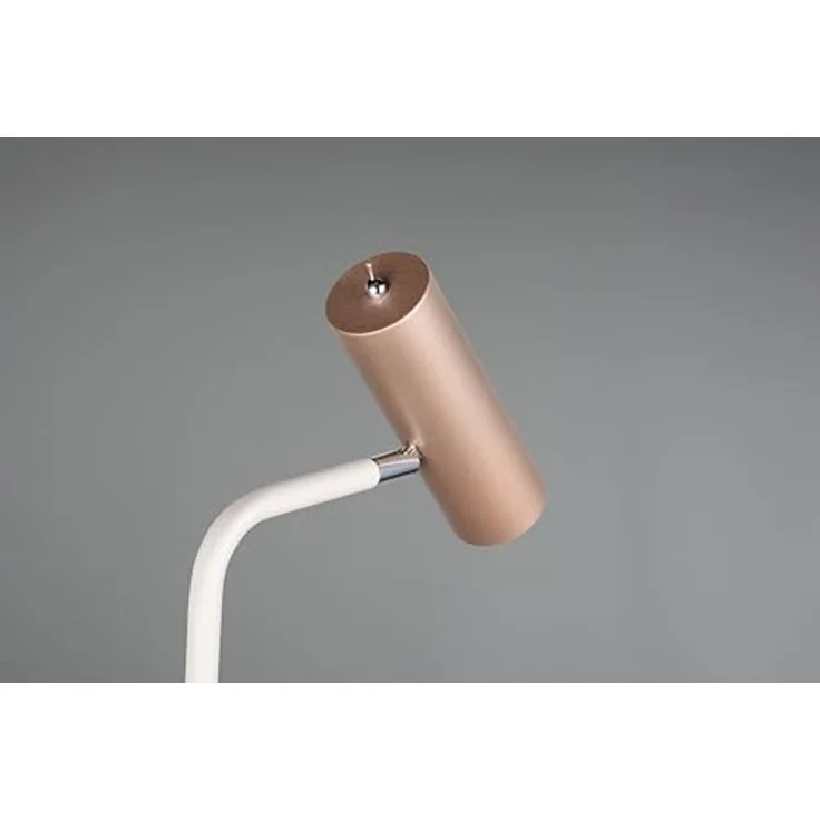 Leselampe MARLEY Metall Coffee / Weiß, Spot schwenkbar, Höhe 151cm – Bild 3