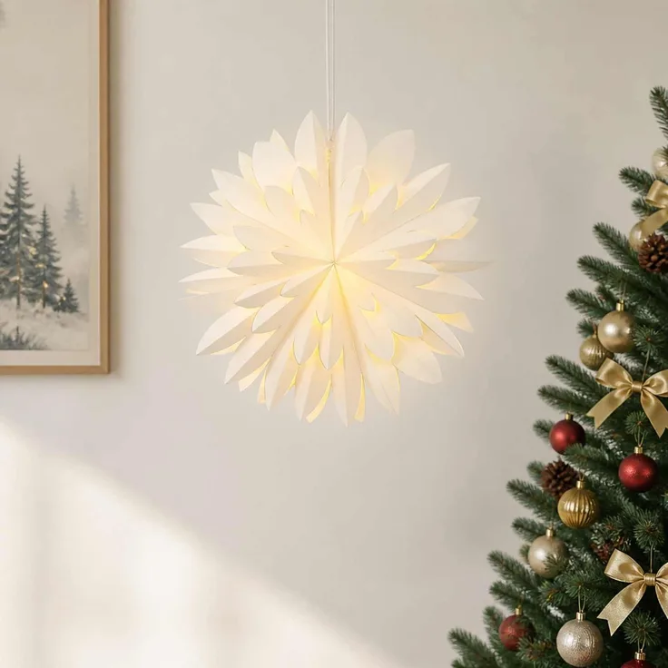 vidaXL Weihnachtsbeleuchtung RAAHE 10 LEDs Warmes Weiß 45 x 17 x 45 cm 42056650