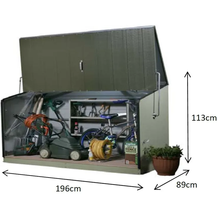 Trimetals Metall Gerätebox Fahrradgarage