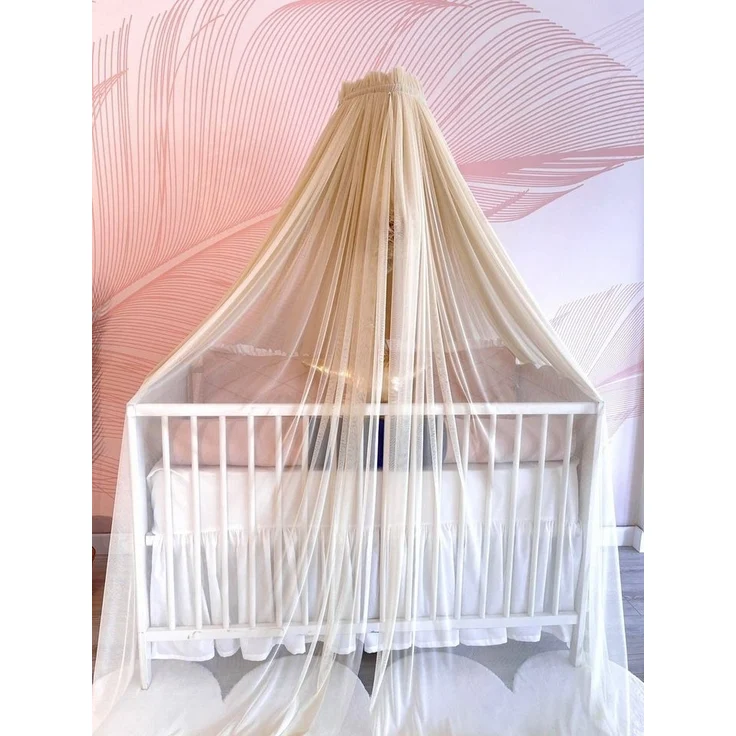 Baby Fancyroom Betthimmel Betthimmel aus 12 Meter Tüll aus 1. Klasse für Kinderbett Gitterbett, Himmel für Babybett Kinderbett – Bild 2