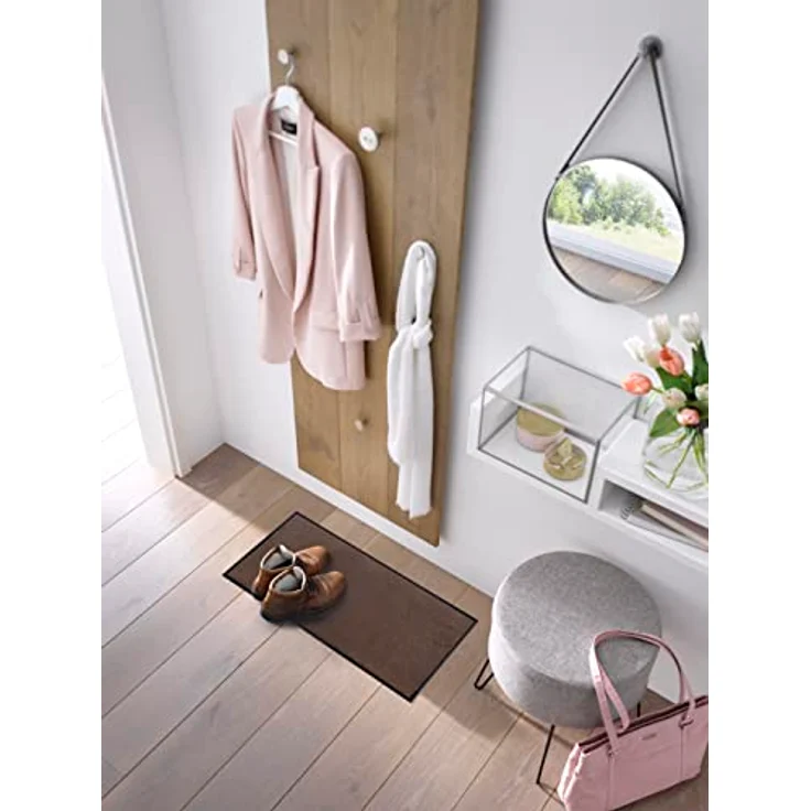 wash+dry by Kleen-Tex Fußmatte Trend Uni, Schmutzfangmatte, waschbar, rechteckig, Höhe: 9 mm, rutschhemmend, In- und Outdoor geeignet, auch als Läufer erhältlich – Bild 3