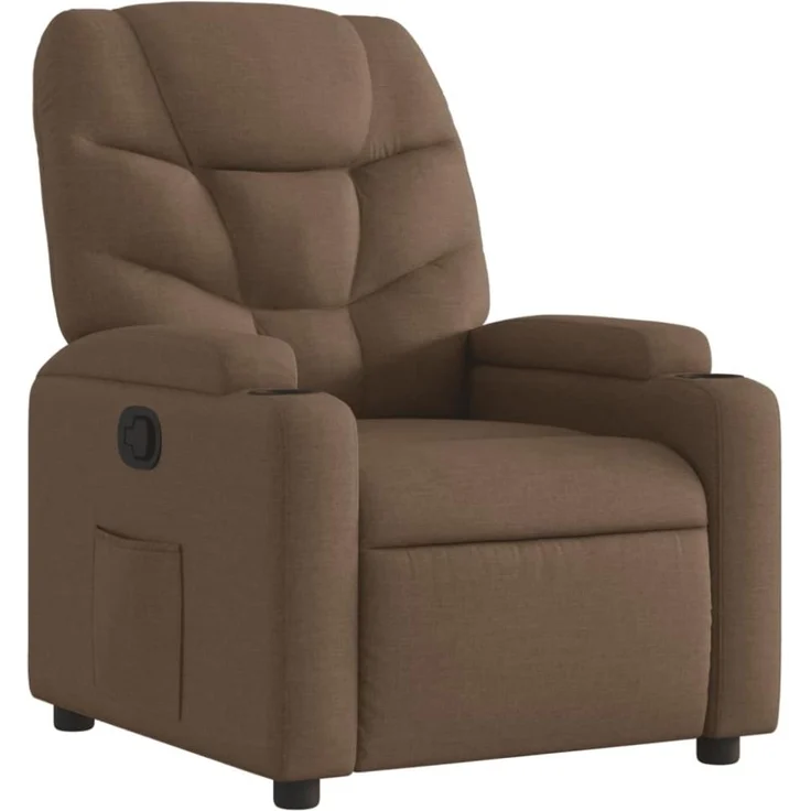 vidaXL Relaxsessel Braun Stoff 372445 – Bild 10