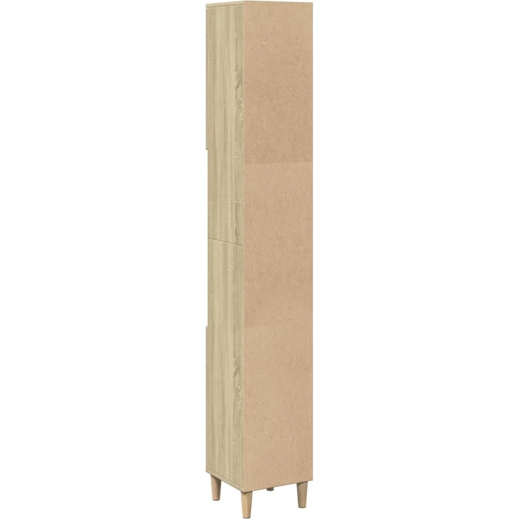 vidaXL Badschrank Sonoma-Eiche 30x30x190 cm Holzwerkstoff 849657 – Bild 5