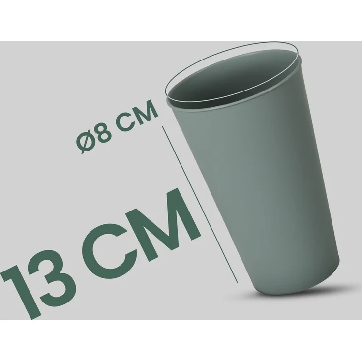 Becher Kunststoff - Mehrweg Grün 0,4L 8er-Pack – Bild 2