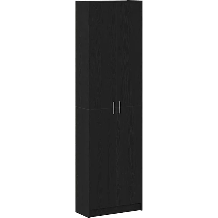 vidaXL Kleiderschrank Schwarz Eichen-Optik 55 x 25 x 189 cm 3334009 – Bild 2