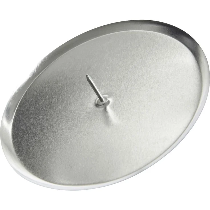 Kaemingk Metall-Adventskerzenhalter Ø 6 cm silber - 4 Stück – Bild 1