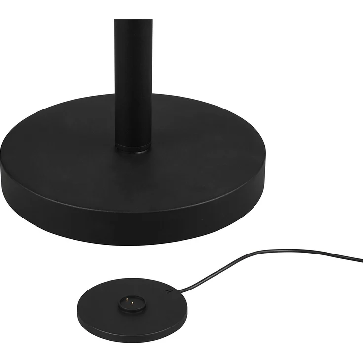 LED Akku Stehlampe GOMEZ dimmbar mit schwenkbarem Spot, Schwarz Höhe 130cm – Bild 7