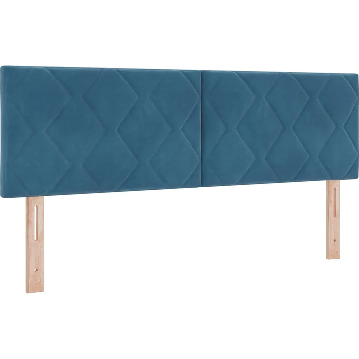 vidaXL Ottoman-Bett mit Matratze und LED Dunkelblau 160 x 200 cm Samt 3457225 – Bild 5