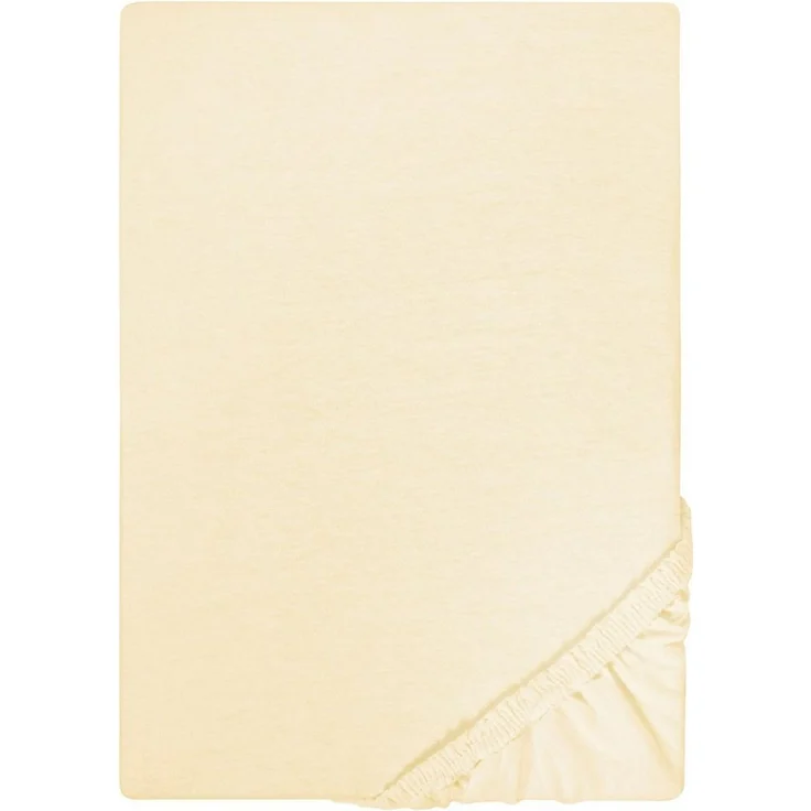 Castell Jersey-Stretch-Spannbetttuch, Gelb, 1x 180x200 cm - 200x200 cm, 180x200 cm – Bild 2
