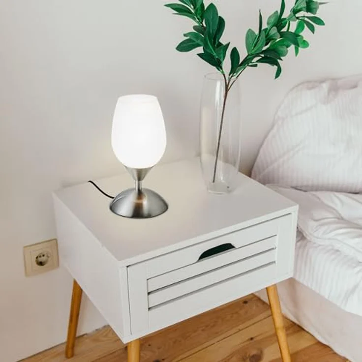 Tisch-Leuchte Lampe Touch Nachttischlampe Nacht-Licht Schreibtischlampe Büro E14 Tulpe – Bild 7