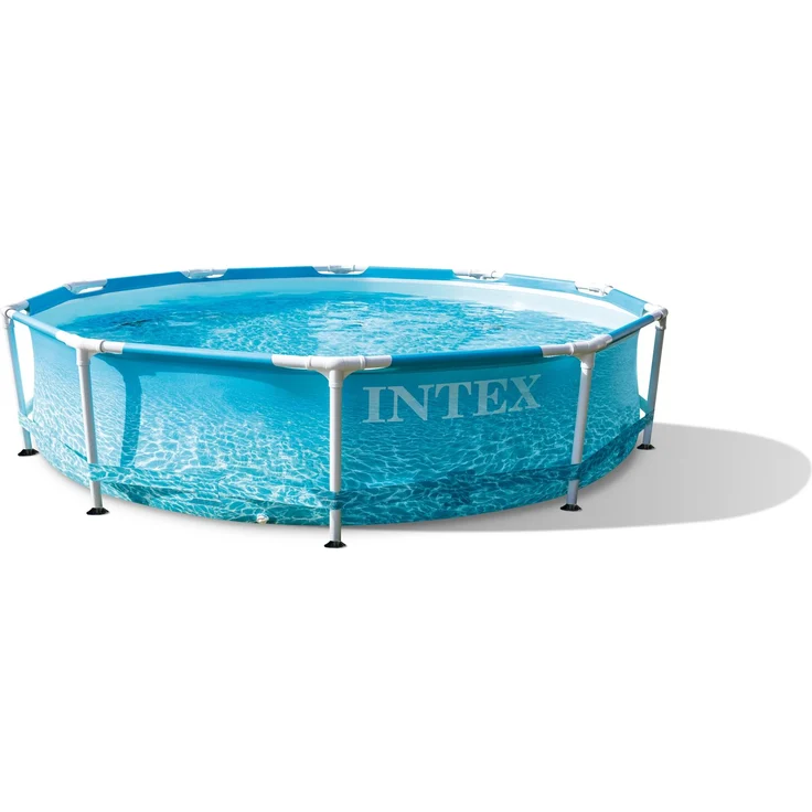 Intex 'Beachside Ø 305x76 cm' Frame Swimming Pool Set, blau, inkl. Kartuschenfilteranlage – Bild 3
