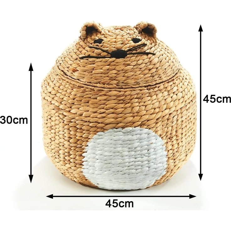 Kobolo Wäschekorb Aufbewahrungskorb Spielzeugkorb Korb KITTY (mit Deckel) – Bild 7