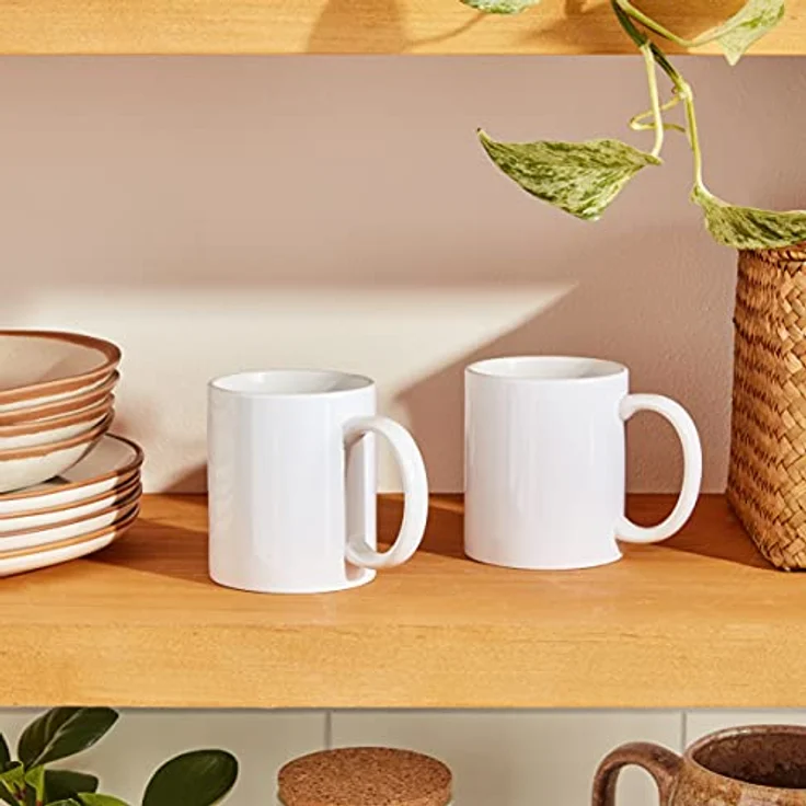 Cricut 2007821 Tassen, 2 x Sublimationsbecher mit Tinte, Weiß, Blanko, 355 ml – Bild 2