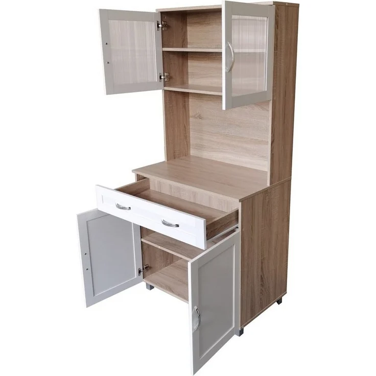 HTI-Line Hochschrank Küchenbuffet Blanca (Stück, 1-St, 1x Schrank Blanca, ohne Dekoration) Küchenschrank Hochschrank – Bild 2