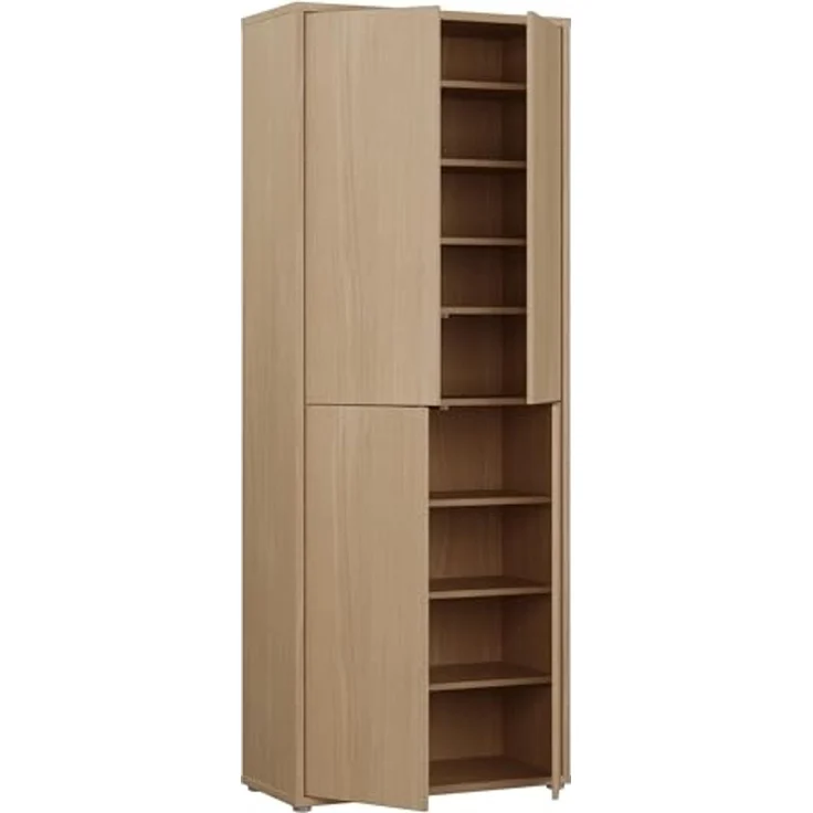 FORTE Schuhschrank Alice Springs, Schuhschrank, Höhe 191,9 cm, 4 Türen, viel Platz (B/H/T 74,5/191,9/34,9 cm) Stauraumschrank, Mehrzweckschrank, Breite 74,5 cm, mit 8 Böden – Bild 5