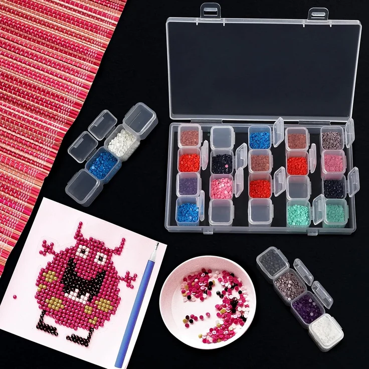 Belle Vous Schmuckständer Kunststoff Aufbewahrungsboxen für kleine Gegenstände (3er Set) (3 St) – Bild 5