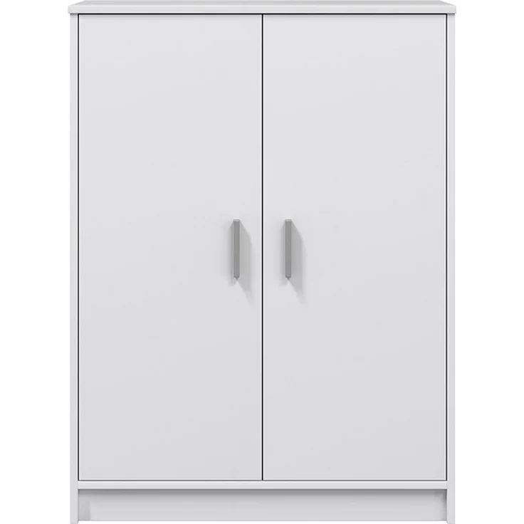 Calicosy 'BASIC' Schuhschrank mit 2 Türen und 6 Aufbewahrungsfächern L101 cm - Weiß – Bild 2