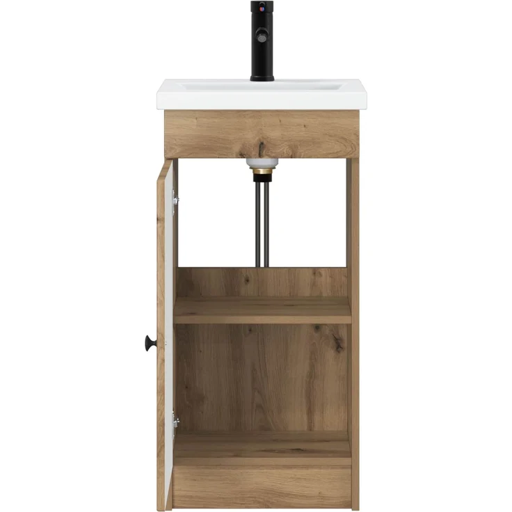 vidaXL Badezimmerschrank mit Waschbecken Artisan-Eiche 890063 – Bild 3