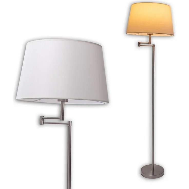 näve Stehlampe Bologna, ohne Leuchtmittel, schirm schwenkbar – Bild 3