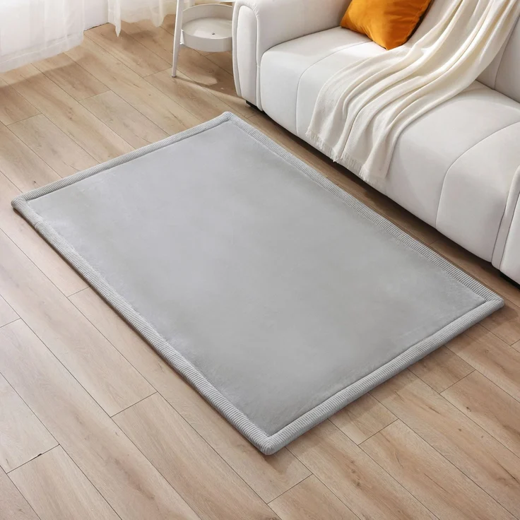 Hakuna Matte Wolkenweicher Kinderteppich | Grau 170x120x2,5cm – Bild 7