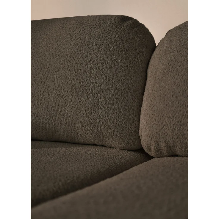 Selsey Tvoya Ecksofa mit Schlaffunktion, Ottomane rechts, Bouclé Braun – Bild 8