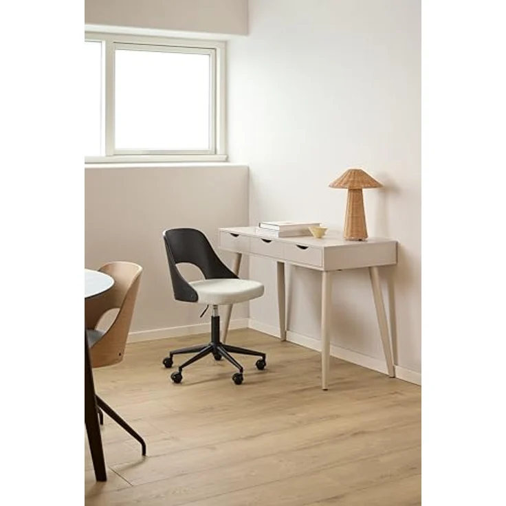 MID.YOU Mid.you Drehstuhl, Schwarz-Beige, Metall/Textil, FSC Mix, 48x89x55.5 cm, Arbeitszimmer – Bild 2