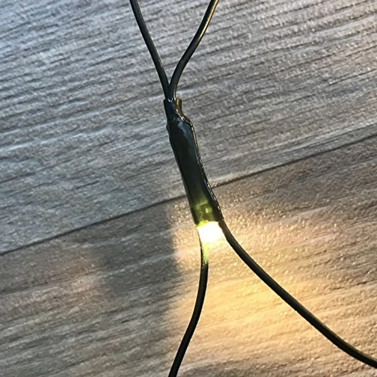 240er LED Lichternetz Lichterkette Außen Innen Kabel grün Partylicht warmweiß – Bild 2