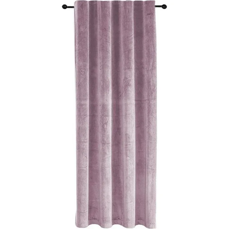 Haus und Deko Gardine Verdunkelungsvorhang Samt weich Vorhang Kräuselband blickdicht Gardine, Kräuselband (1 St), Polyester