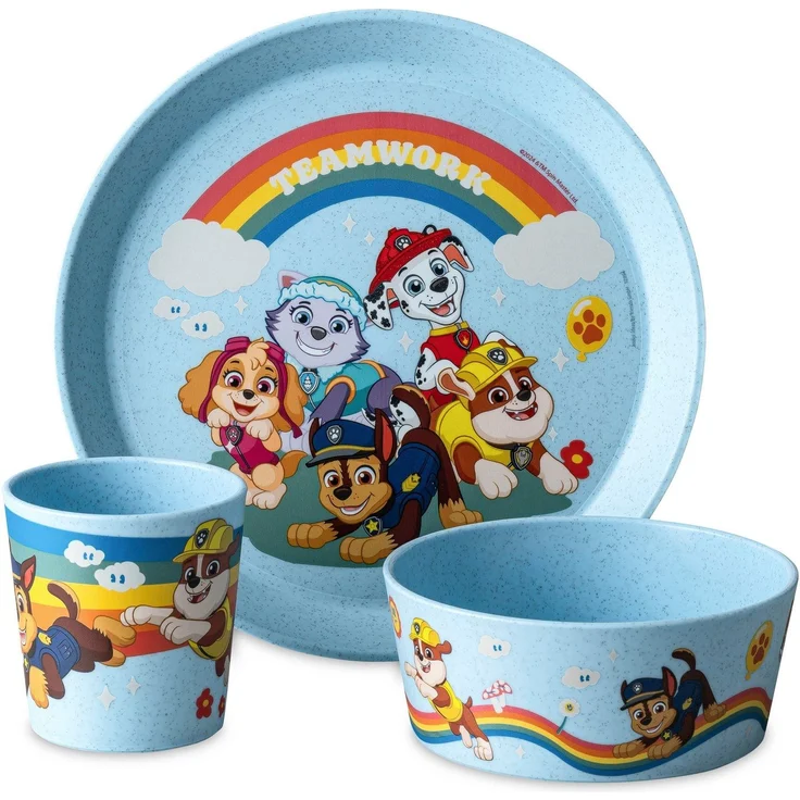 KOZIOL Kindergeschirr Paw Patrol Grow 3-teilig – Bild 1