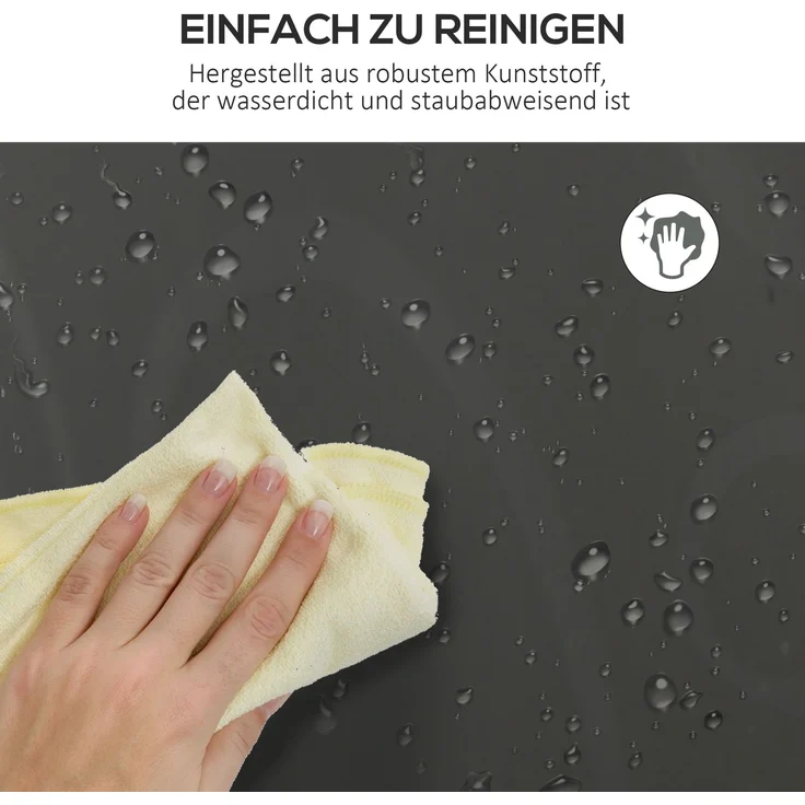 Modulares Regalsystem, Steckregal, zusammensetzbar aus 12 Würfeln 125 x 32 x 125 cm, Kunststoff+Stahl Schwarz--Schwarz+Weiß--125x32x125cm--YOUDENOVA – Bild 9