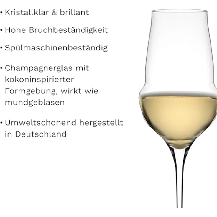Stölzle Lausitz Cocoon Champagnerkelch 340 ml 6er Set – Bild 4
