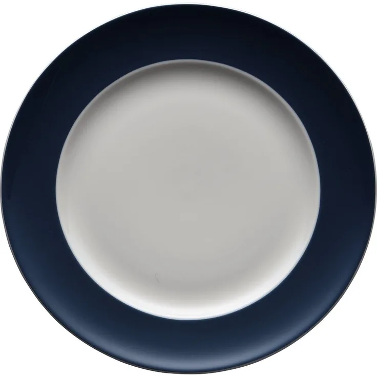 Frühstücksteller 22 cm Sunny Day Petrol Thomas Porzellan Frühstücksteller - Mikrowelle geeignet, Spülmaschinenfest