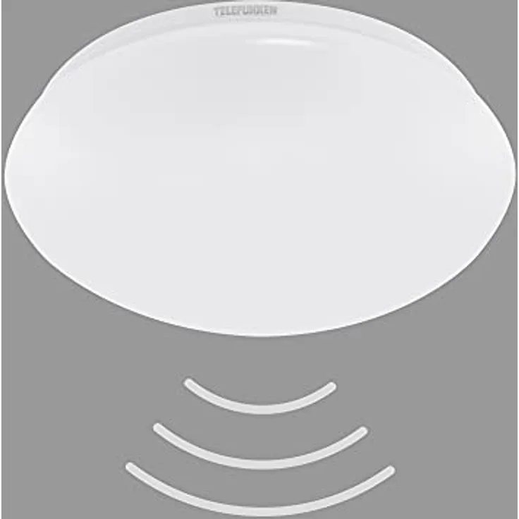 TELEFUNKEN LED Deckenleuchte mit Bewegungssensor und Tageslichtsensor, neutralweiß, 15 Watt, 1500 Lumen, Ø 27,8cm, IP44