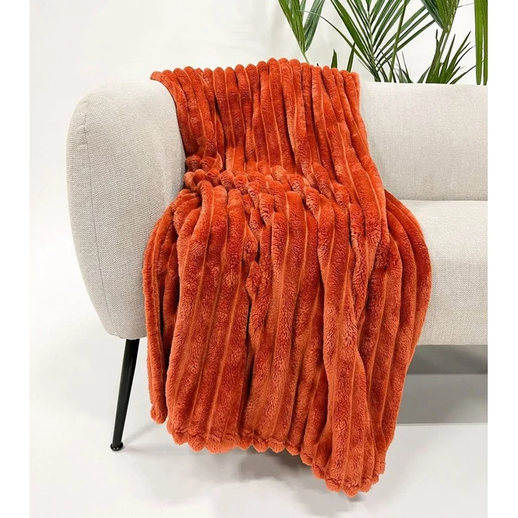 Wohndecke Kuscheldecke 'Ricky' 150x200 cm, Dutch Decor, Kuscheldecke, Cordoptik – Bild 3