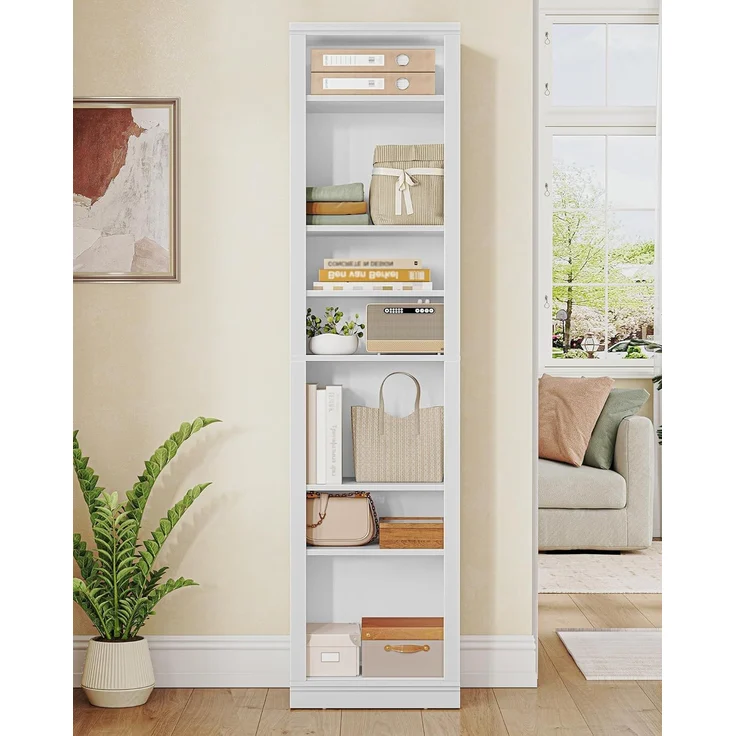 Schuhschrank, Freistehender Schuhkommode mit 18-20 Paar, Verstellbare Regalböden, Schuhkipper für Eingang, Wohnzimmer, Schlafzimmer, 10 Ebenen(40B cm), Weiß – Bild 6