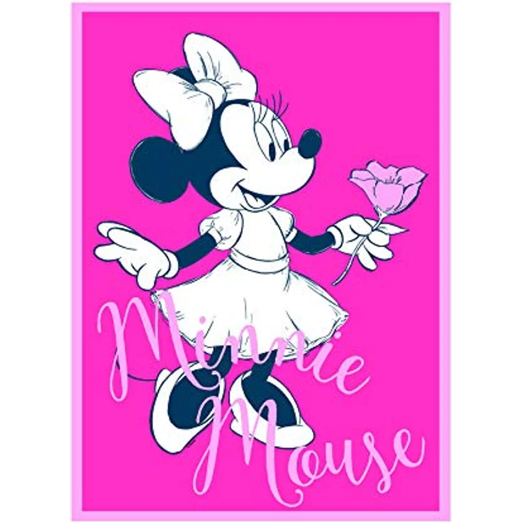 Komar Disney Wandbild, Minnie Mouse Girlie, Kunstdruck für Kinderzimmer, 40x50cm, ohne Rahmen, hochwertiger Druck auf fotopapier (226 g/m²) – Bild 1
