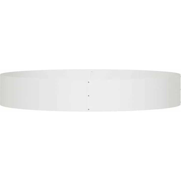 vidaXL Pflanzenring Weiß 120 x 120 x 20 cm Kaltgewalzter Stahl 873636 – Bild 5