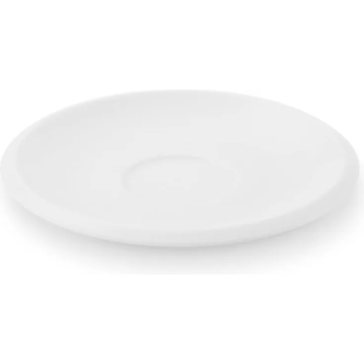 Untertasse 15 cm Ecco Weiß Friesland Porzellan Kaffeetasse - Mikrowelle geeignet, Spülmaschinenfest