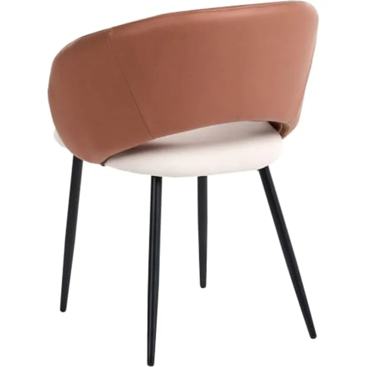 Set mit 2 Stühlen WALLA Stoff Goldbraun – Bild 6