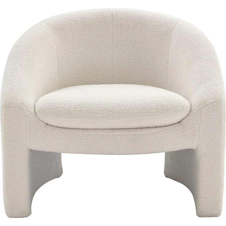 Vente-unique - OSSANA - Sessel mit gerader Rückenlehne - Plastik - Kunststoff (PVC) - Weiß - 83 x 74 x 74 cm – Bild 3