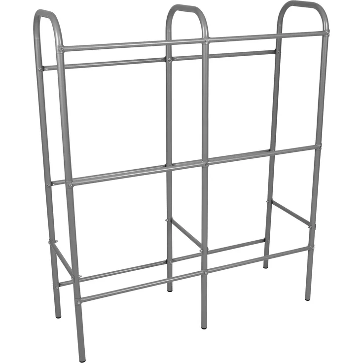 axentia Kastenständer, für 6 Kisten, ca. 96 x 116 x 34 cm, Silber – Bild 2