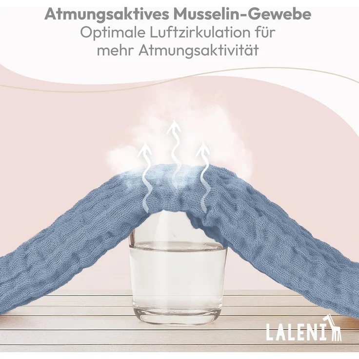 Laleni Spucktuch Spucktücher Baby aus Reiner Baumwolle in 70x70, (20-tlg), OEKO-TEX Zertifizierte Mulltücher – Bild 6